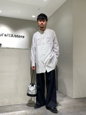 「ロングシャツ」｜KOU SUEMATSUさん（メンズ・173cm・20代）の春コーディネート