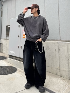 「Lui's（ルイス）のアイテム」を使った、KOU SUEMATSUさん（メンズ・172cm）の春コーディネート