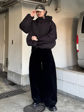 「アイテム（ブーツ）」を使った、KOU SUEMATSUさん（メンズ・172cm・30代）の冬コーディネート