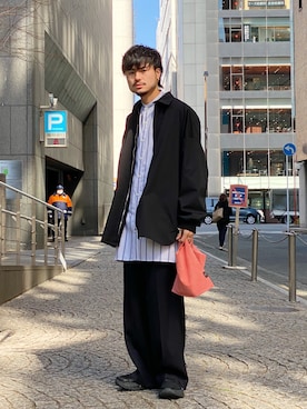 KOU SUEMATSUさん（メンズ・173cm）の春コーディネート