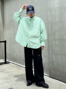 「ITTI（イッチ）のアイテム」を使った、KOU SUEMATSUさん（メンズ・172cm）の夏コーディネート