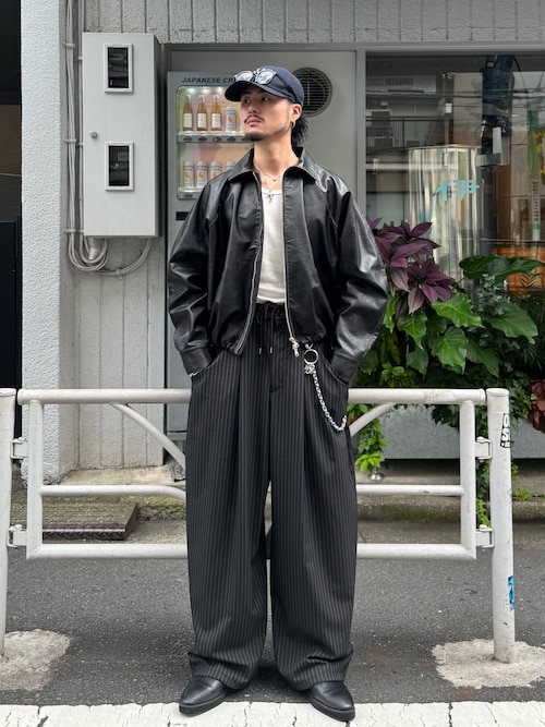 Lui's ブルゾン アウター グランジシンセティックレザーバルーン