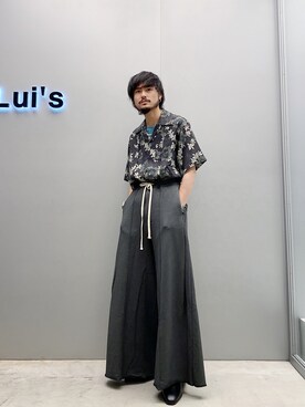 「Lui's（ルイス）のアイテム（シューズ）」を使った、KOU SUEMATSUさん（メンズ・173cm）の夏コーディネート