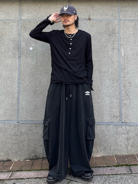 「Lui's（ルイス）のアイテム（トップス）」を使った、KOU SUEMATSUさん（メンズ・172cm）の秋コーディネート