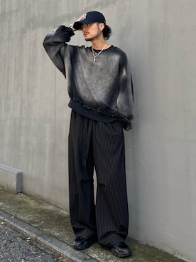 「アイテム（パンツ）」を使った、KOU SUEMATSUさん（メンズ・172cm・30代）の秋コーディネート