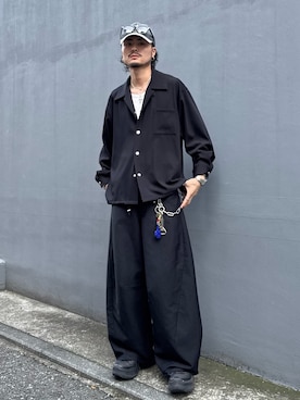 「アイテム（ブルゾン）」を使った、KOU SUEMATSUさん（メンズ・172cm）の夏コーディネート