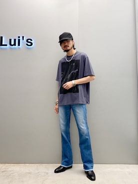 「CPH（シーピーエイチ）のアイテム（キャップ）」を使った、KOU SUEMATSUさん（メンズ・173cm）の夏コーディネート
