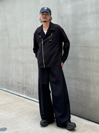 CULLNI 24AW exclusive ライダースシャツ　ブラック　黒　1 1726011520_320.jpg