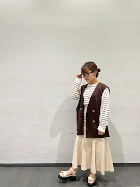 「GRL（グレイル）のアイテム（トップス）」を使った、WA ORientalTRaffic 池袋サンシャイン店さん（レディース・160cm）の春コーディネート