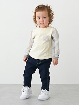 petit　main・b-roomさん（キッズ・84cm）の冬コーディネート