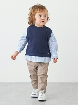 petit　main・b-roomさん（キッズ・84cm）の冬コーディネート