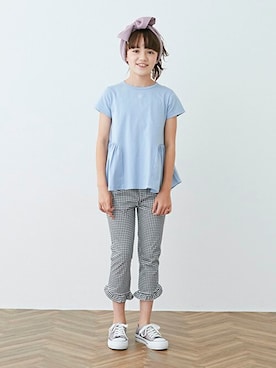 「Lycee mine（リセマイン）のアイテム」を使った、petit　main・b-roomさん（キッズ・143cm）の春コーディネート