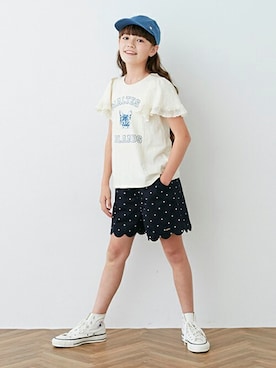 「Lycee mine（リセマイン）のアイテム」を使った、petit　main・b-roomさん（キッズ・143cm）の春コーディネート