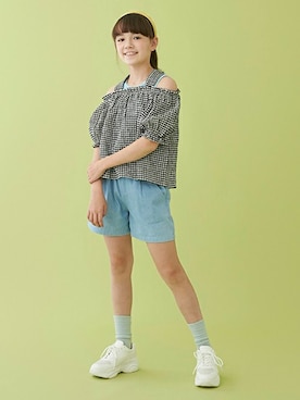 「Lycee mine（リセマイン）のアイテム」を使った、petit　main・b-roomさん（キッズ・144cm）の春コーディネート