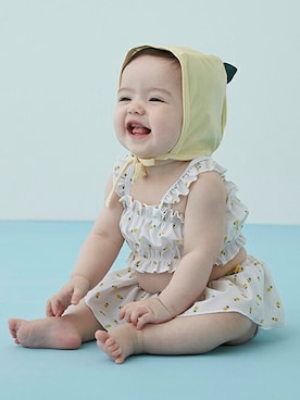 「petit main（プティマイン）のアイテム（水着/着物・浴衣）」を使った、petit　main・b-roomさん（キッズ・66cm）の春コーディネート