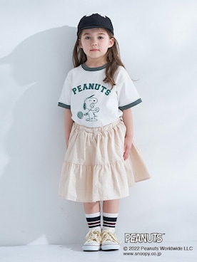 「b.Room」｜petit　main・b-roomさん（キッズ・103cm）の春コーディネート