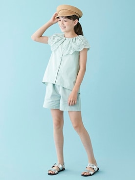 「petit main」｜petit　main・b-roomさん（キッズ・144cm）の夏コーディネート