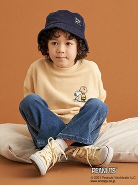 「b.Room」｜petit　main・b-roomさん（キッズ・111cm）の秋コーディネート
