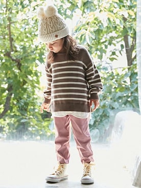 petit　main・b-roomさん（キッズ・95cm）の冬コーディネート