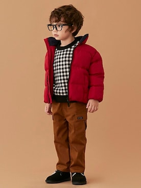 「petit main（プティマイン）のアイテム（ブルゾン）」を使った、petit　main・b-roomさん（キッズ・107cm）の秋コーディネート