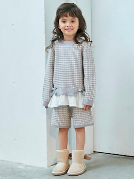 petit　main・b-roomさん（キッズ・98cm）の秋コーディネート