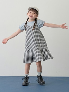 「Lycee mine（リセマイン）のアイテム」を使った、petit　main・b-roomさん（キッズ・112cm）の春コーディネート