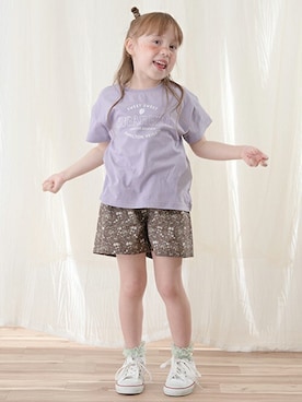 「Lycee mine（リセマイン）のアイテム」を使った、petit　main・b-roomさん（キッズ・108cm）の春コーディネート