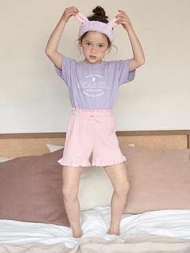 「Lycee mine（リセマイン）のアイテム」を使った、petit　main・b-roomさん（キッズ・112cm）の春コーディネート