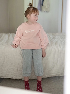 「Lycee mine（リセマイン）のアイテム」を使った、petit　main・b-roomさん（キッズ・112cm）の冬コーディネート