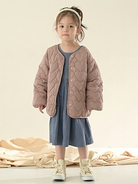 petit　main・b-roomさん（キッズ・105cm）の冬コーディネート