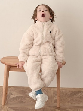 「b・ROOM（ビールーム）のアイテム」を使った、petit　main・b-roomさん（キッズ・106cm）の冬コーディネート