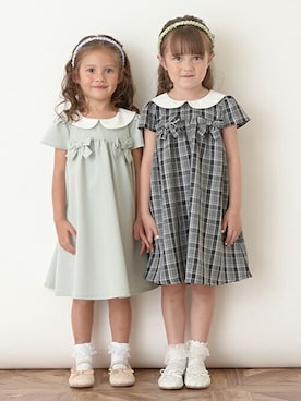 petit　main・b-roomさん（キッズ・108cm）の冬コーディネート