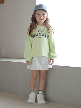 petit　main・b-roomさん（キッズ・108cm）の冬コーディネート