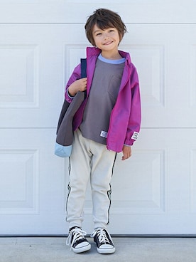 petit　main・b-roomさん（キッズ・111cm）の冬コーディネート