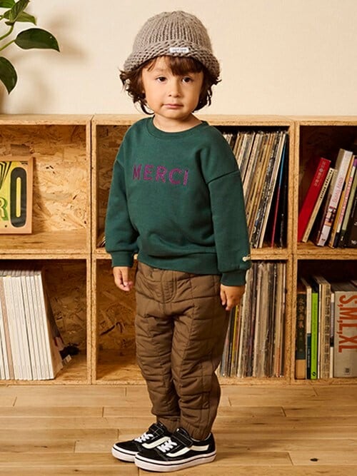 セール】ロゴアップリケトレーナー（スウェット）｜petit main