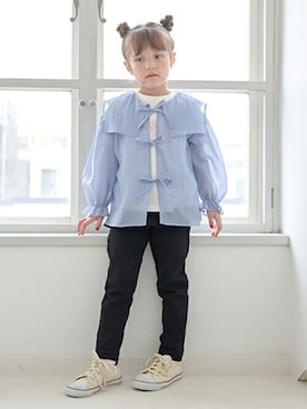 petit　main・b-roomさん（キッズ・109cm）の冬コーディネート