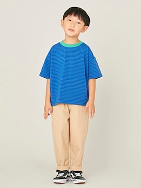 「and D. petit main（アンドディープティマイン）のアイテム」を使った、petit　main・b-roomさん（キッズ・111cm）の春コーディネート