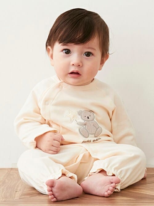 ヒスミニ ロンパース パンダ フェイス ヒスミニ ロンパース パンダ フェイス PANDA MINIプリント