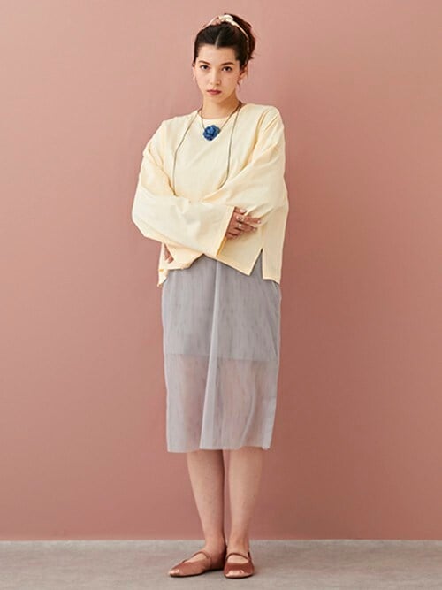petit main LIEN ワンピース 「LADIES」シアーワンピース