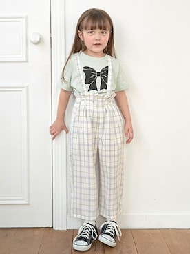 「Lycee mine（リセマイン）のアイテム」を使った、petit　main・b-roomさん（キッズ・109cm）の冬コーディネート