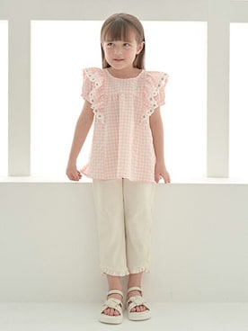 petit　main・b-roomさん（キッズ・108cm）の冬コーディネート