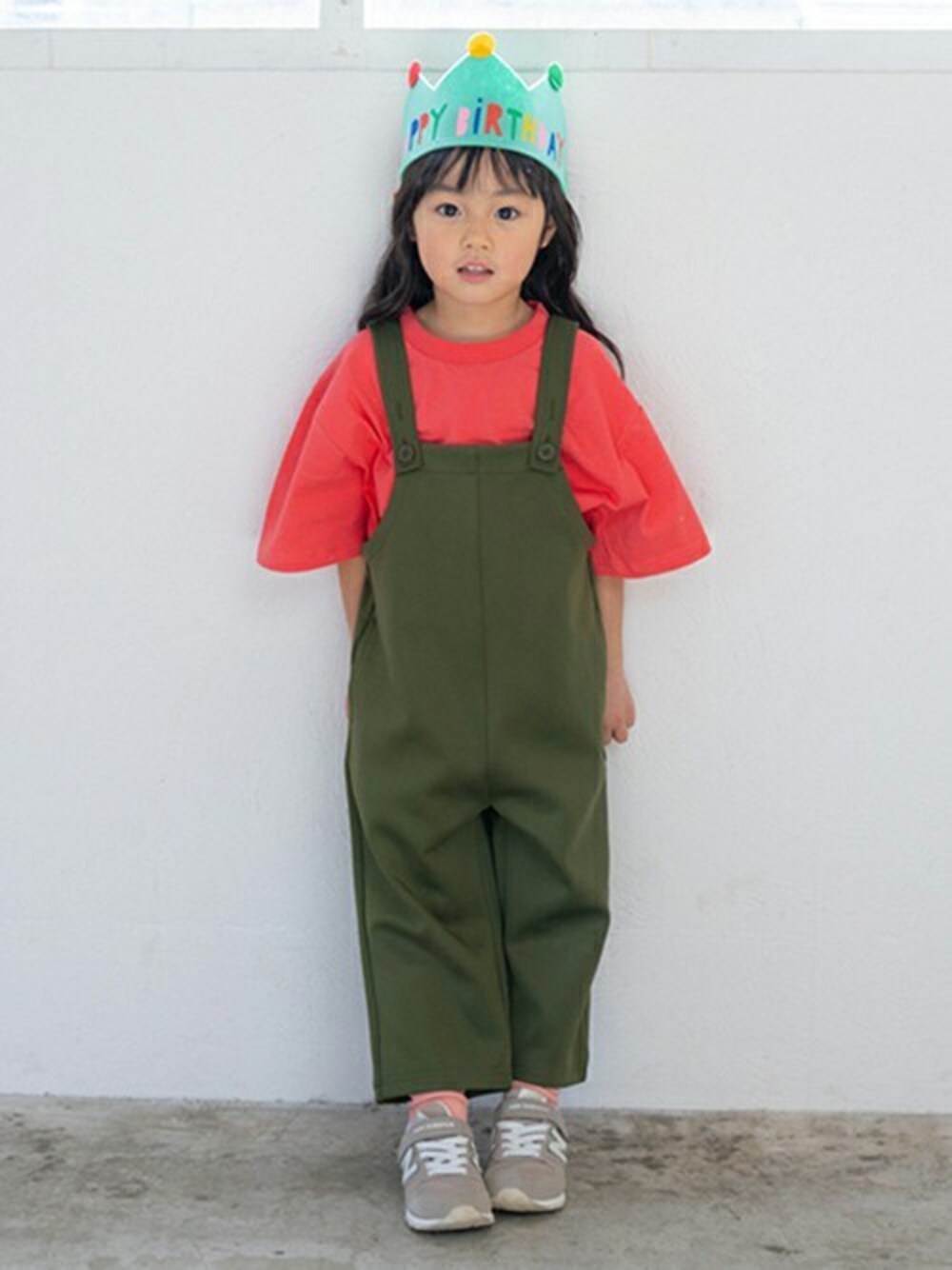 yoshiko様専用 赤サロペット Tシャツ ゆったりパンツ ちぃましゃ衣装