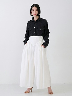 「petit main LIEN（プティマインリアン）のアイテム」を使った、petit　main・b-roomさん（レディース・162cm）の春コーディネート