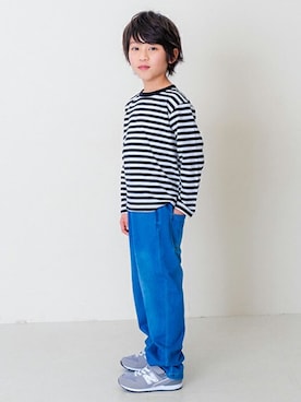 「and D. petit main（アンドディープティマイン）のアイテム」を使った、petit　main・b-roomさん（キッズ・122cm）の春コーディネート