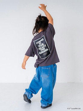 「and D. petit main（アンドディープティマイン）のアイテム」を使った、petit　main・b-roomさん（キッズ・101cm）の夏コーディネート