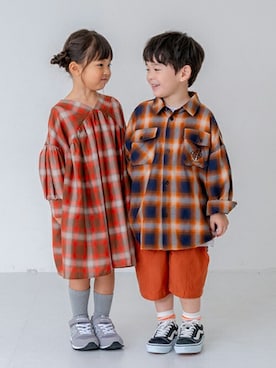 petit　main・b-roomさん（キッズ・105cm）の夏コーディネート