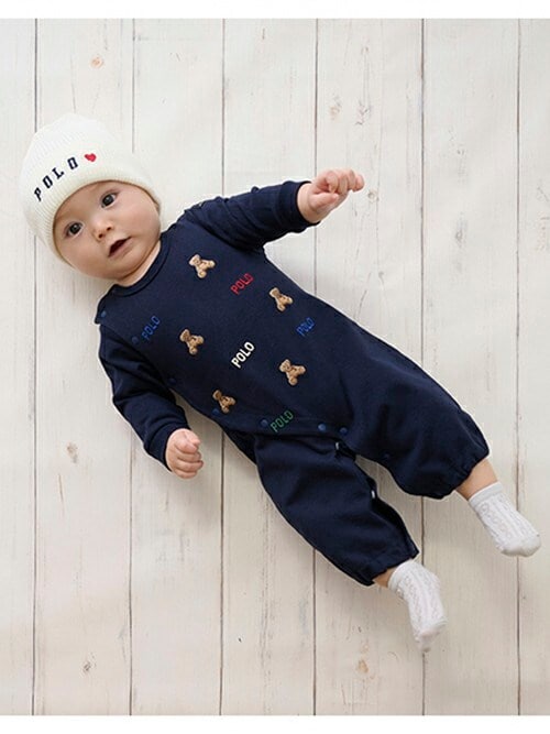 セール】【POLO BCS】刺繍2WAYオール（ロンパース）｜petit main