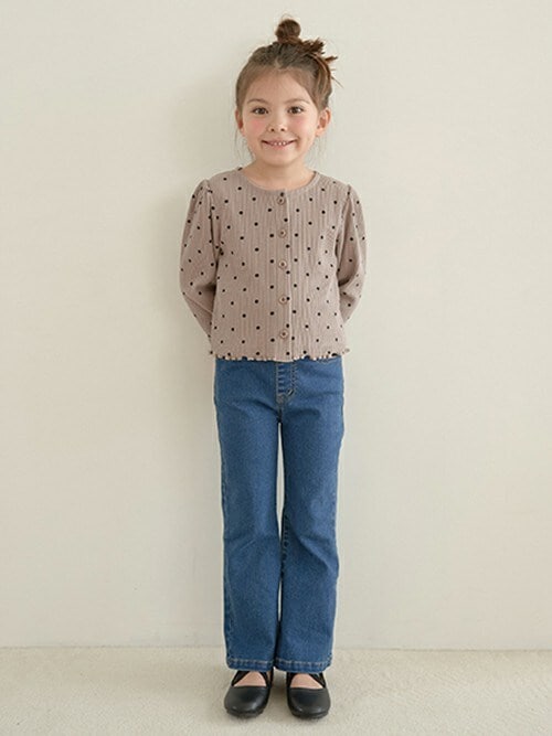 OUR こだわりシルエットのデニムパンツ ライトブルー こだわり