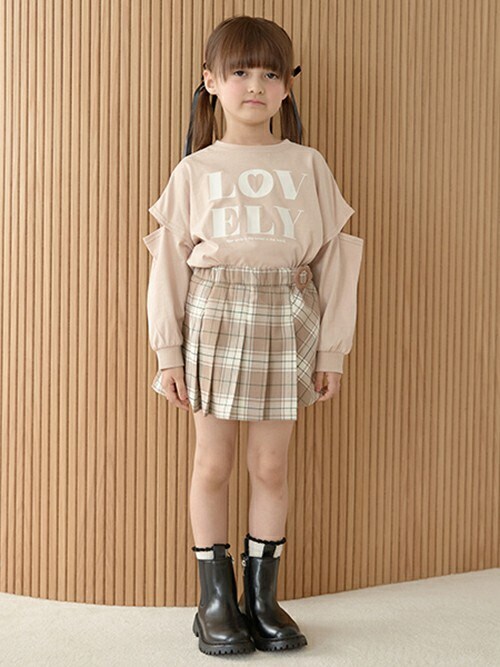 セール】チェックプリーツスカート(インパン付き)（スカート）｜Lycee