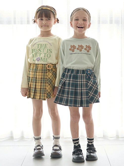 セール】チェックプリーツスカート(インパン付き)（スカート）｜Lycee